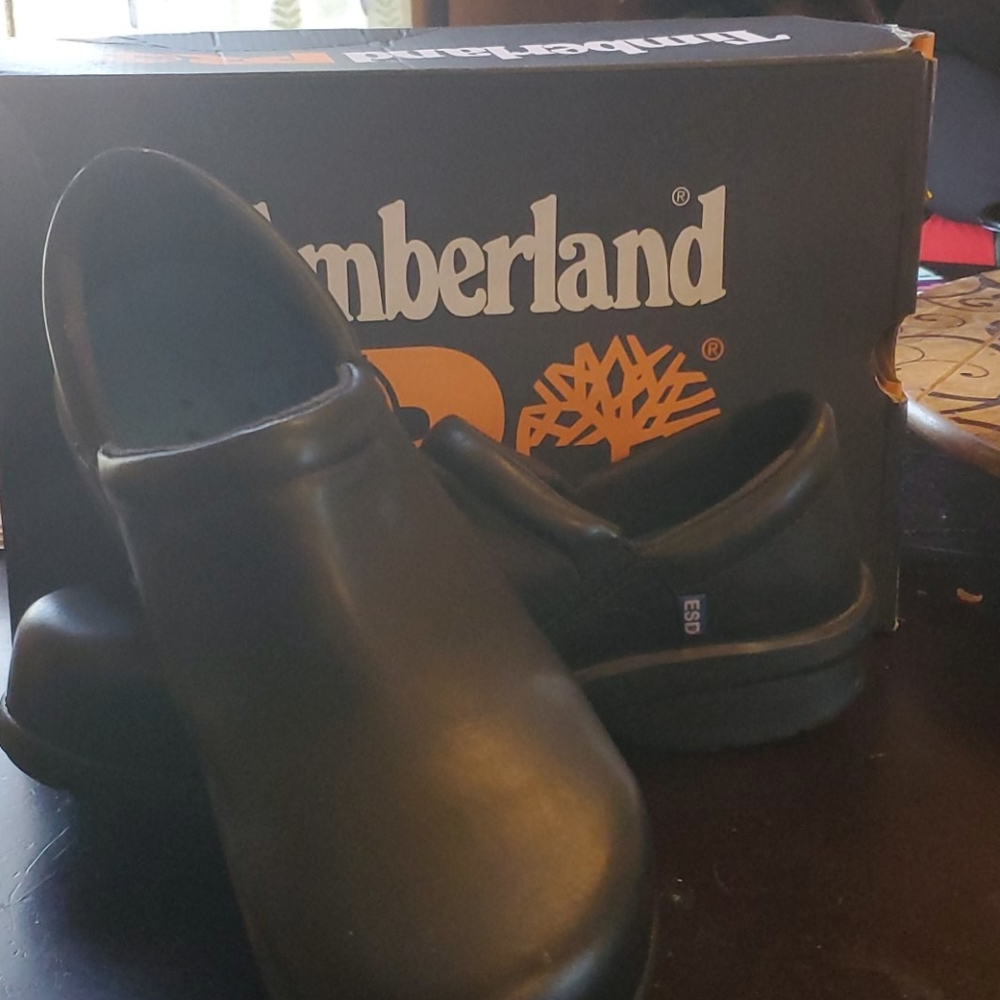 Timberland steel toe work shoes